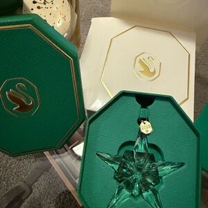 Swarovski Emerald Crystal Star Ornament